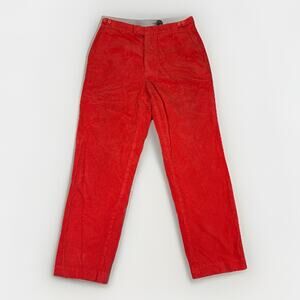 VTG Polo Ralph Lauren Orange Corduroy Pants Wide Leg Men's Size 32x30 90s